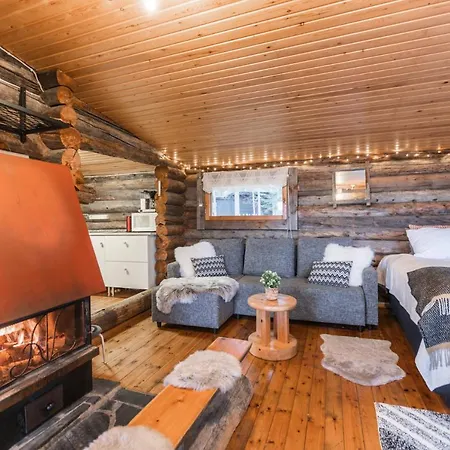 Lapland Northern Lights Cabin - Wooden Sauna Apartment