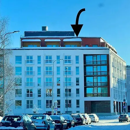 Modern Penthouse Studio With Private Terrace Apartment Rovaniemi
