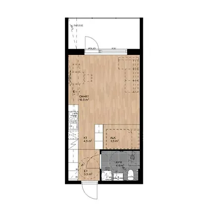 New, Modern W/ Big Balcony
