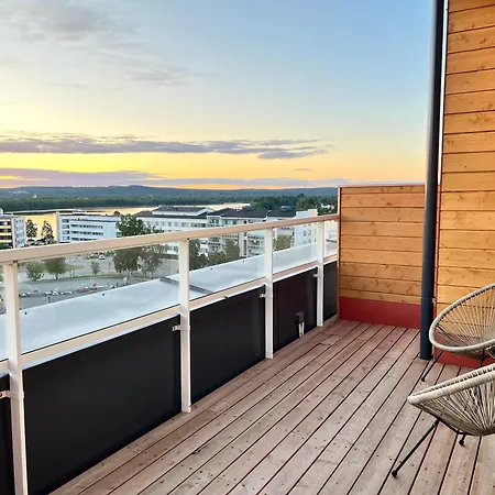 Modern Penthouse Studio With Private Terrace Rovaniemi