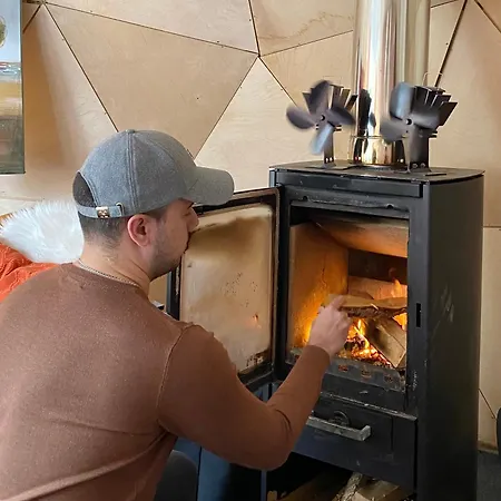 Aurora Igloo Fireplace-heated Tents In A Secret Forest With Private Jacuzzi And Shared Sauna Bathroom And Dog Friendly Luxury tent